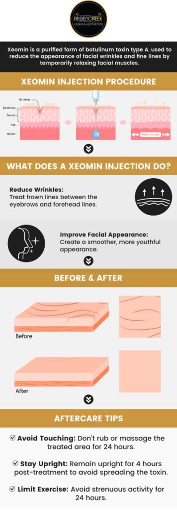 Common questions asked by clients: What is Xeomin, and how does it work? What areas of the face are commonly treated with Xeomin? Is Xeomin FDA-approved for facial wrinkles? How long do the effects of Xeomin typically last? For more information, contact us or schedule an appointment online. We are located at 1451 River Park Drive, Suite 210 Sacramento, CA 95815. We serve clients from Sacramento CA, North Natomas CA, Arden-Arcade CA, Lemon Hill CA, Florin CA, Fair Oaks CA, Rio Linda CA, Elk Grove CA, Citrus Heights CA, and surrounding areas. Common questions asked by clients: What is Xeomin, and how does it work? What areas of the face are commonly treated with Xeomin? Is Xeomin FDA-approved for facial wrinkles? How long do the effects of Xeomin typically last? For more information, contact us or schedule an appointment online. We are located at 1451 River Park Drive, Suite 210 Sacramento, CA 95815. We serve clients from Sacramento CA, North Natomas CA, Arden-Arcade CA, Lemon Hill CA, Florin CA, Fair Oaks CA, Rio Linda CA, Elk Grove CA, Citrus Heights CA, and surrounding areas.