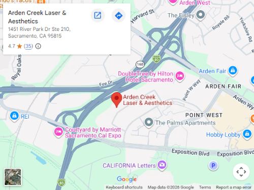 Get Directions to Arden Creek Laser & Aesthetics in Sacramento, CA